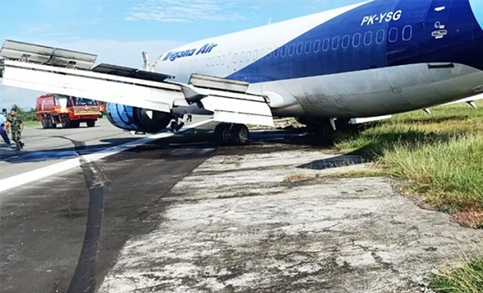 INCIDENT Trigana Air Service Boeing 737 300F Has Been Damaged During