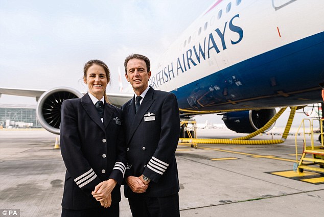 british airways pilot team boeing father daughter together final flies airlive