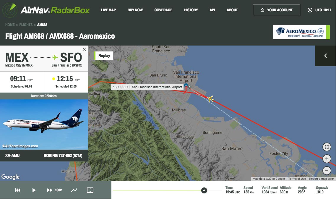 BREAKING New serious incident at SFO as Aeromexico #AM668 lined up on ...