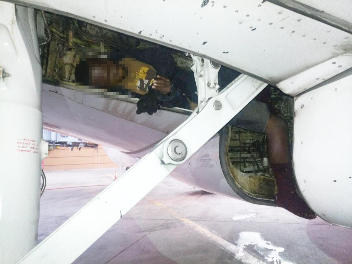 BREAKING Stowaway found dead in Kenya Airways plane's landing gear