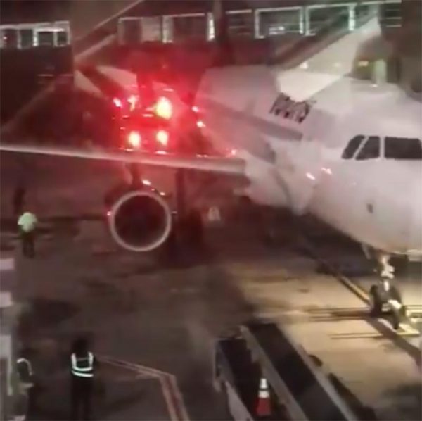 Volaris Y4927 A320 leaks fuel onto tarmac at San Francisco