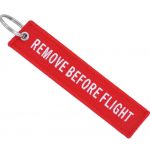 Remove before flight keychain
