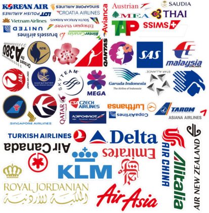 Airlines logos stickers - AIRLIVE