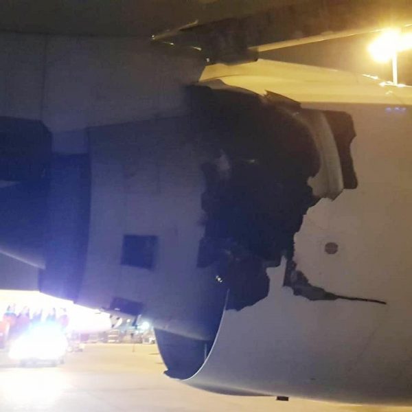 BREAKING Thai Airways Boeing 777-300 suffered an uncontained engine ...