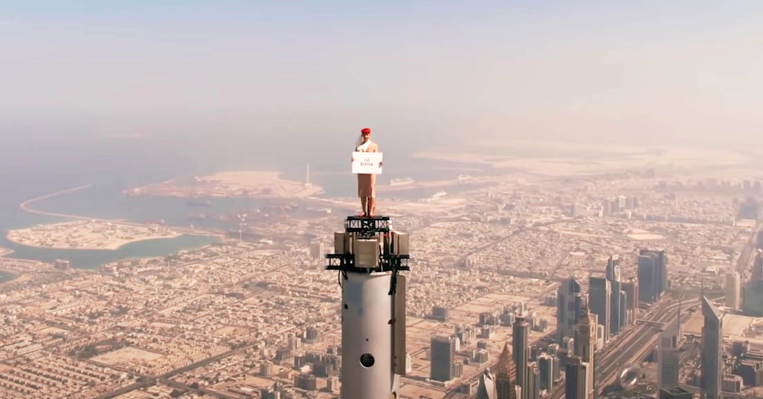 Yes this is real! Nicole Smith-Ludvik was at the top of Burj Khalifa skyscraper in Dubai AIRLIVE
