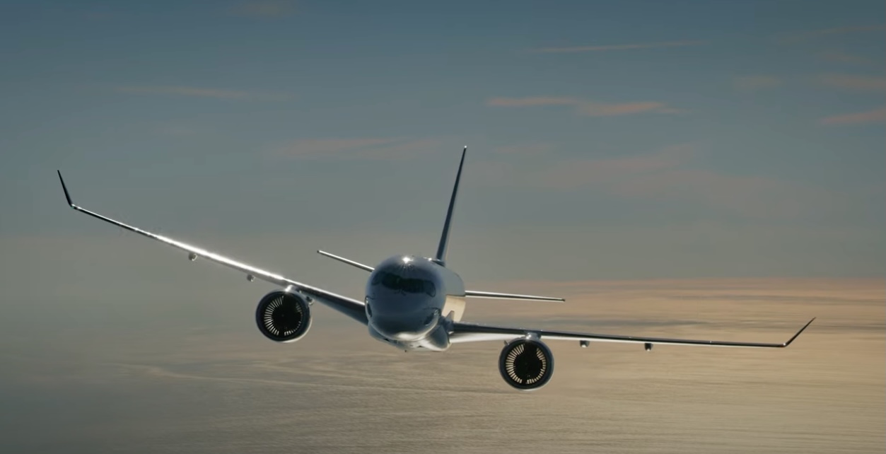 Air France reveals stunning air to air footage of its brand new A220 -  AIRLIVE