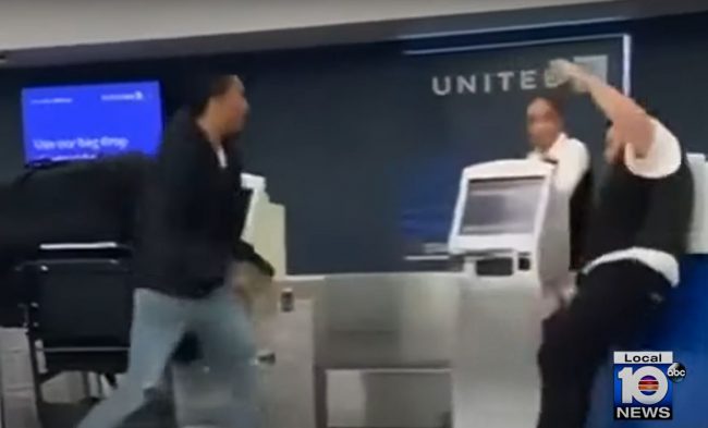 United Airlines Employee Terminated After Video Shows Him Brawling With  Former NFL Player