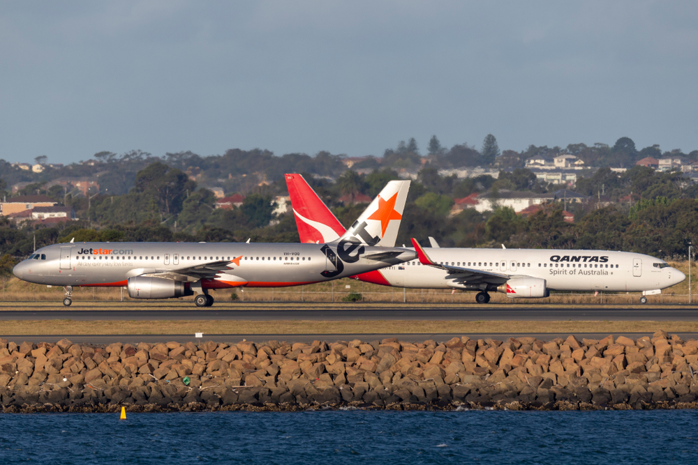 At midnight, Qantas Boeing 737 and Jetstar Airbus A320 had a dangerous runway mix-up
