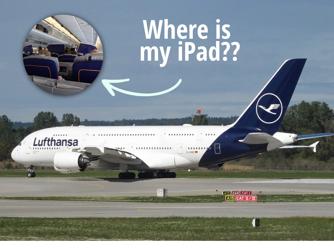 A lost iPad in business class forces an A380 aircraft from Los Angeles to divert to Boston