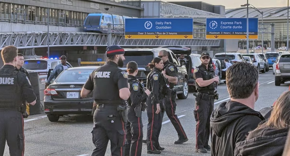 ALERT Toronto Pearson airport on lockdown after a man was shot by police in terminal 1