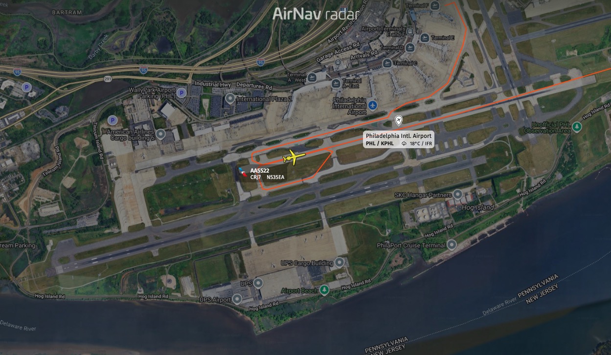 American Airlines flight aborts takeoff after crew spots runway debris in Philadelphia